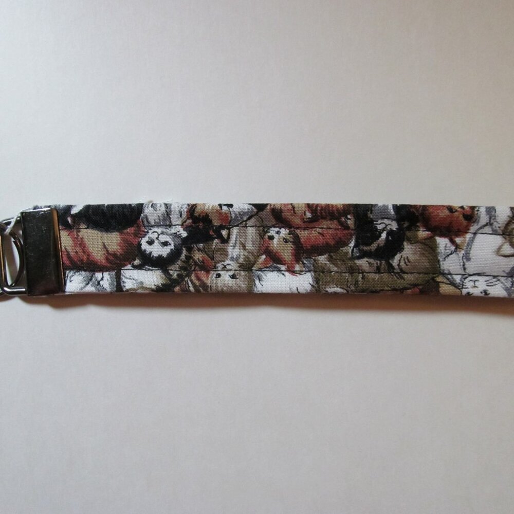 Cat Wristlet Strap Keychain #16112026